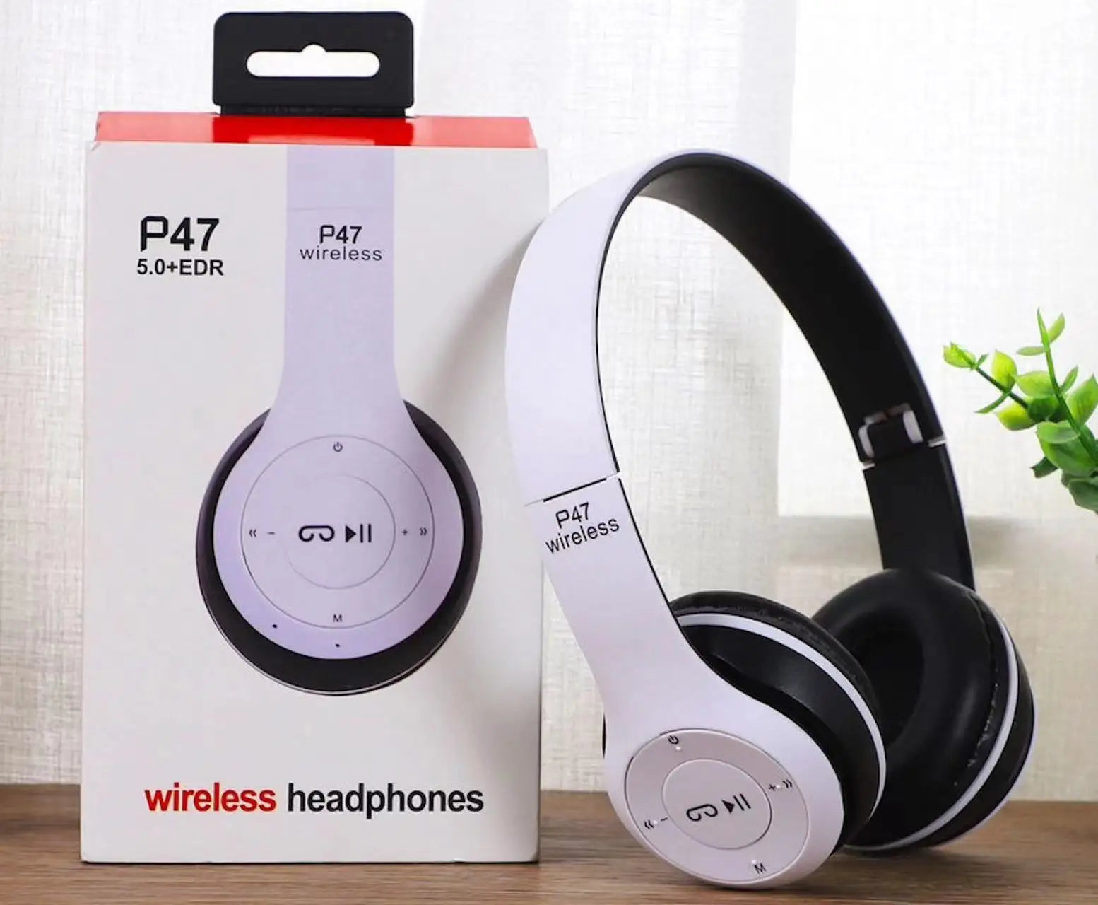 P47 Wireless Bluetooth Foldable Headset With Microphone For All cell phones and laptop