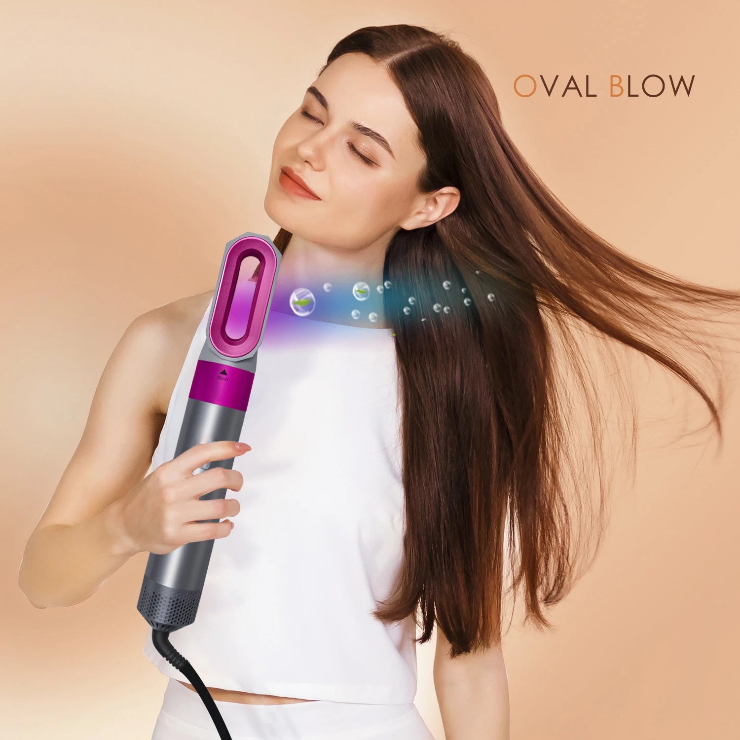 Multifunctional 5 In 1 Hair Straightener Curler Styling Set Airwrap Hair Dryer Hair Plate Hot Comb Styling Appliance