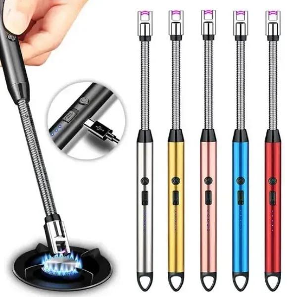 Rechargeable Electric USB Lighter Stove Lighter Long Neck Led Best Quality